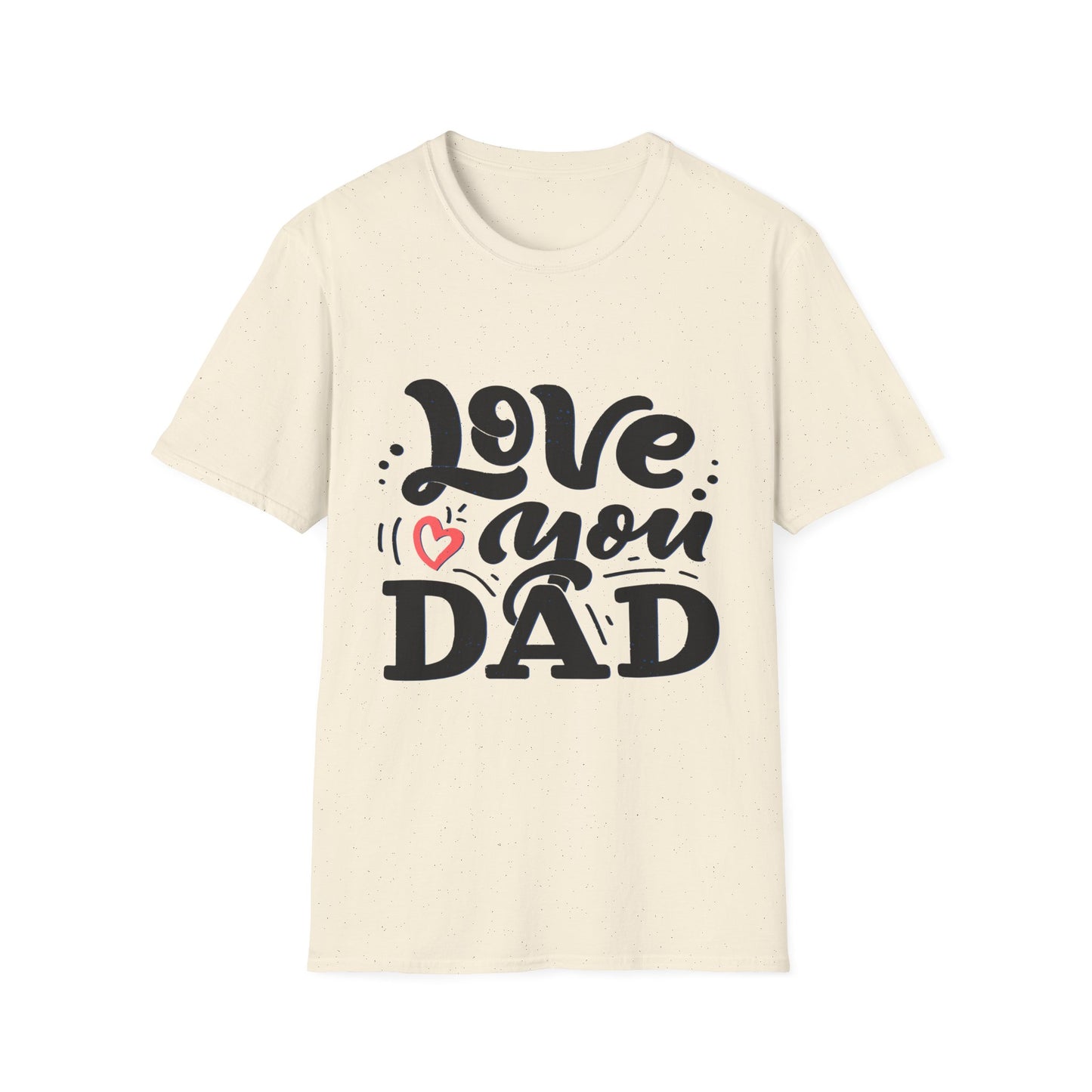 Love You Dad T-Shirt — Heart Dad Graphic Tee for Father’s Day