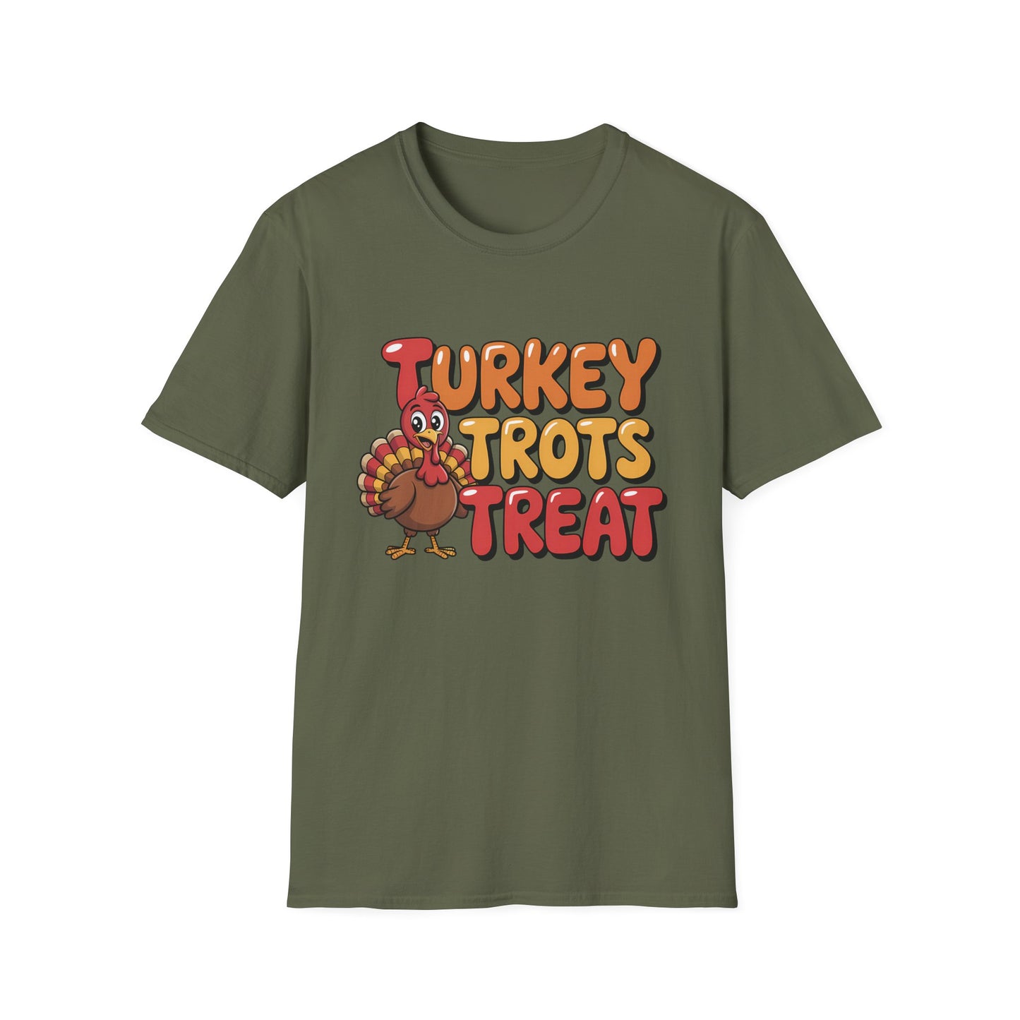Thanksgiving Turkey Trots Unisex Softstyle T-Shirt