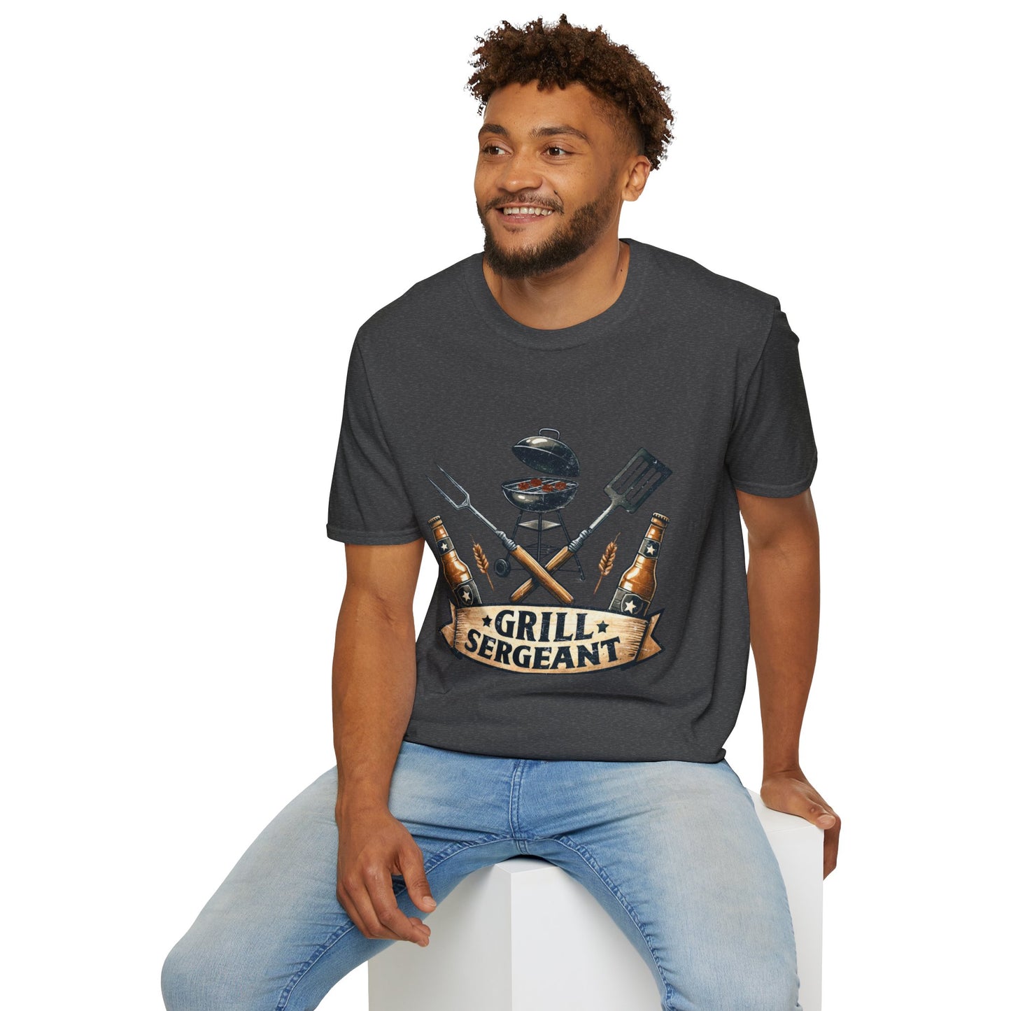 Grill Sergeant T‑Shirt — Funny BBQ Chef Shirt for Grill Lovers
