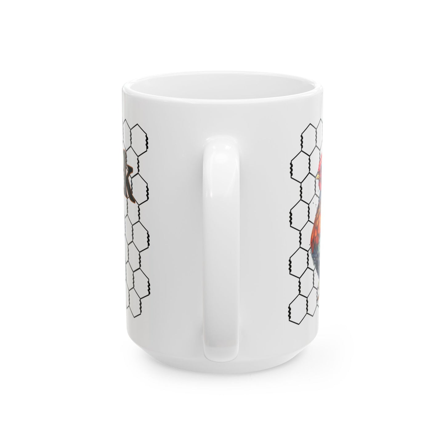 Cluck Off Chicken Coop Ceramic Mug — Farmhouse Hen & Chick Coffee Cup (11oz/15oz)