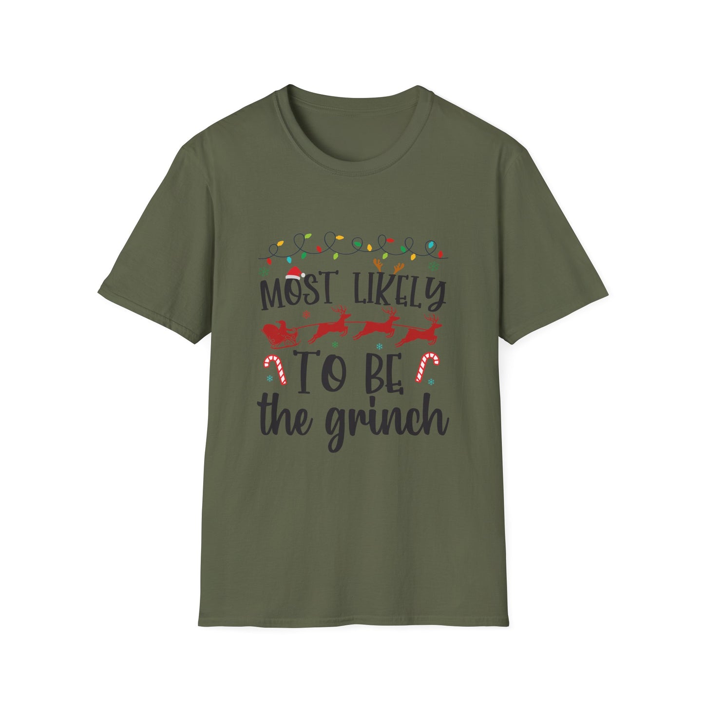 Most Likely to Be a Grinch Unisex Holiday T-Shirt