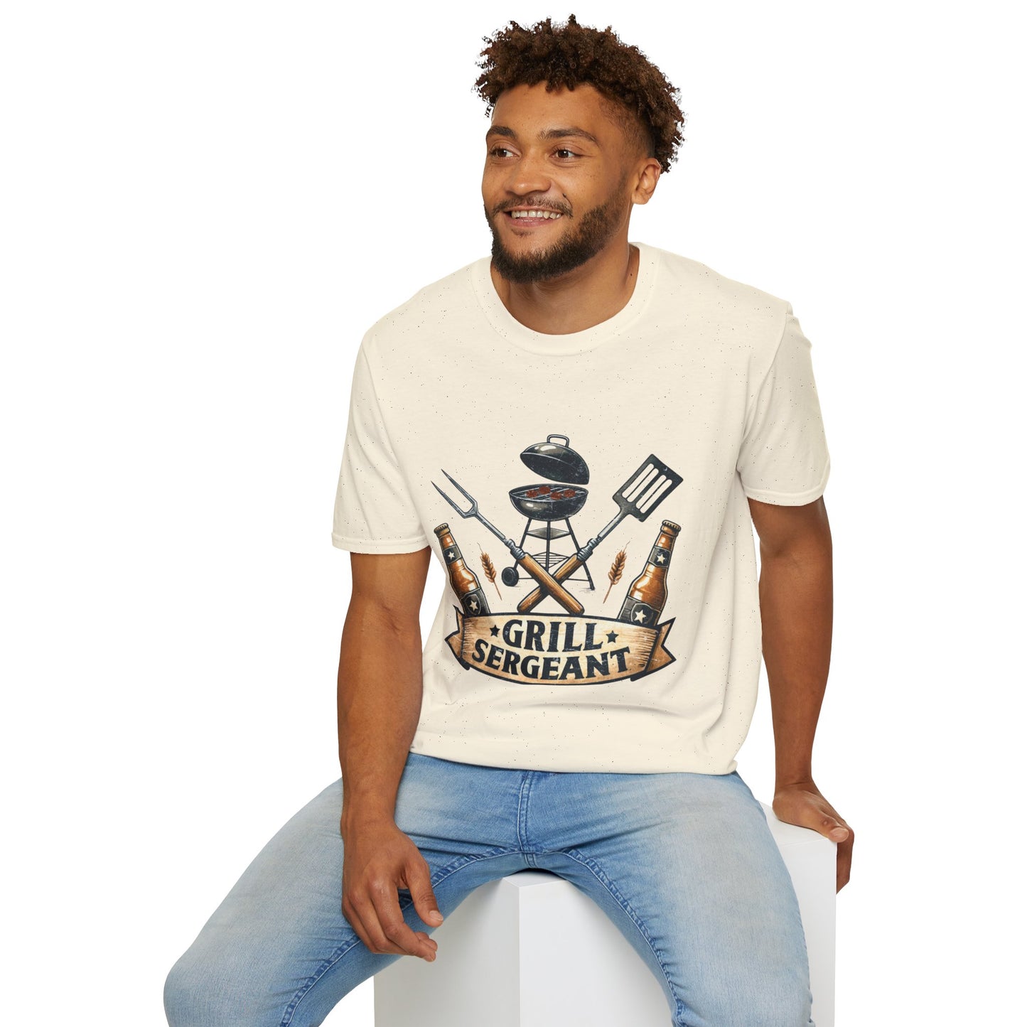 Grill Sergeant T‑Shirt — Funny BBQ Chef Shirt for Grill Lovers