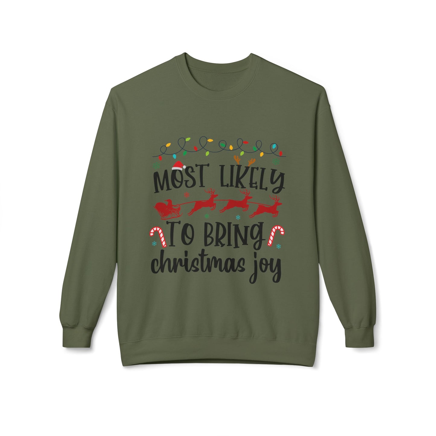 Most Likely to Bring Christmas Joy Crewneck Sweatshirt