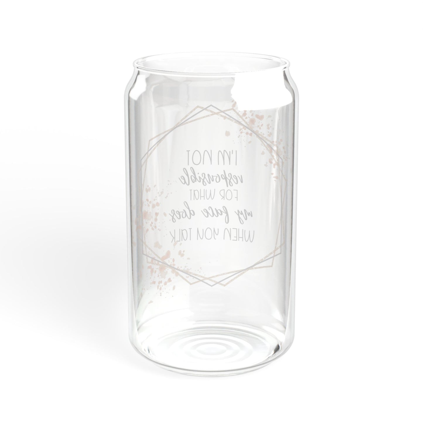 I’m Not Impossible, Sipper Glass, 16oz