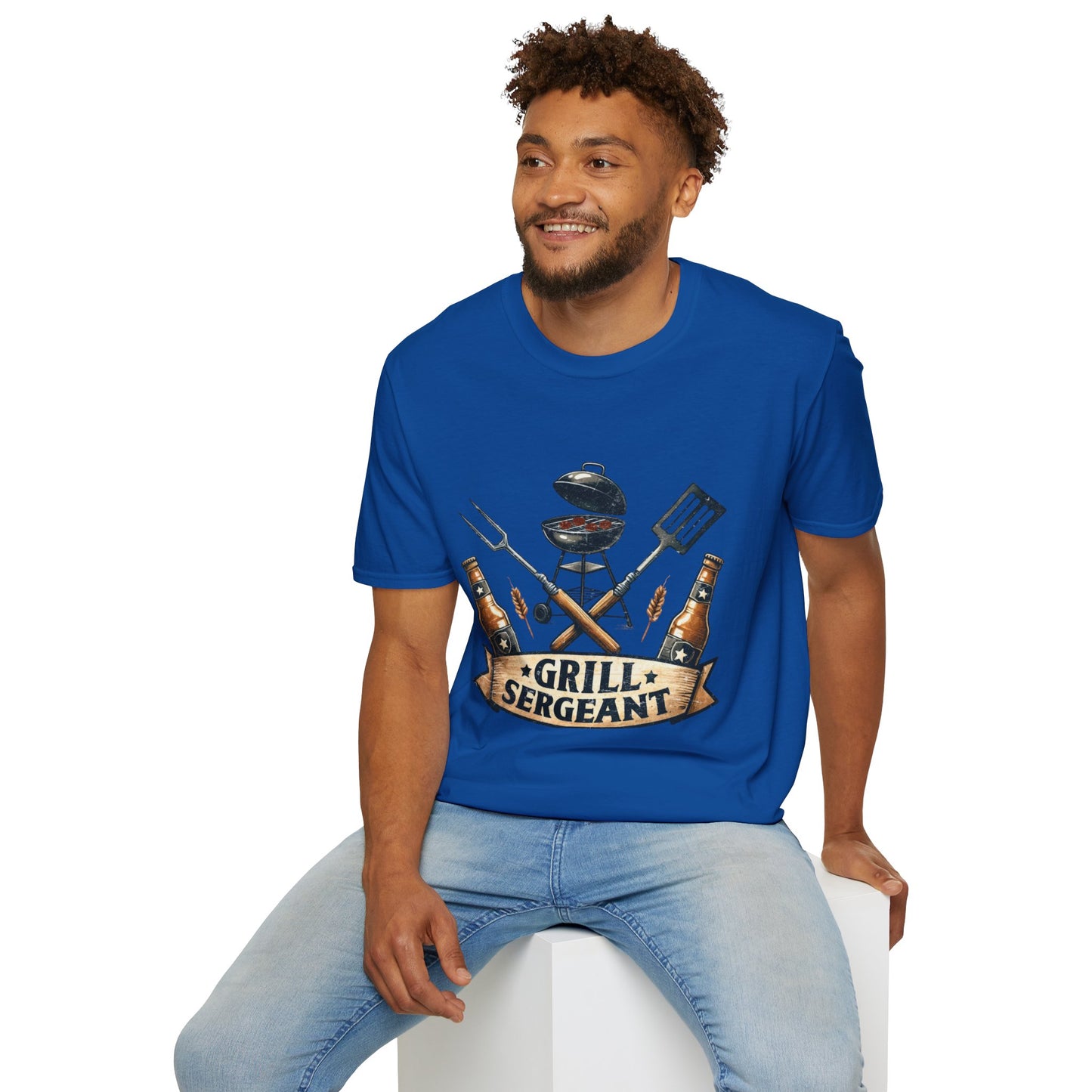 Grill Sergeant T‑Shirt — Funny BBQ Chef Shirt for Grill Lovers