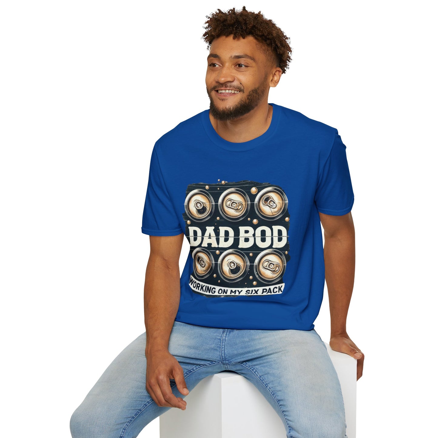 Dad Bod T-Shirt — "Dad Bod: Working On My Six Pack" Funny Fathers Day Tee