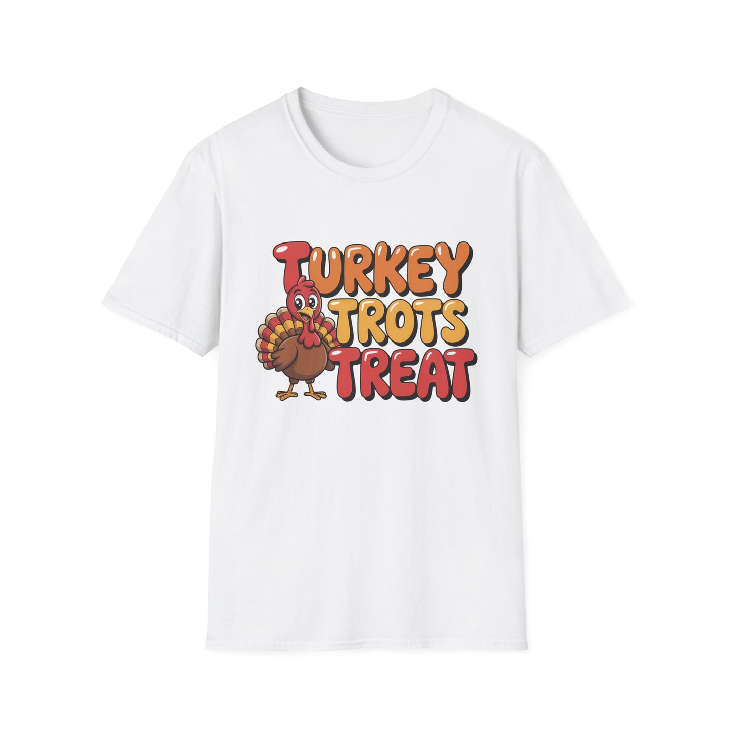 Thanksgiving Turkey Trots Unisex Softstyle T-Shirt