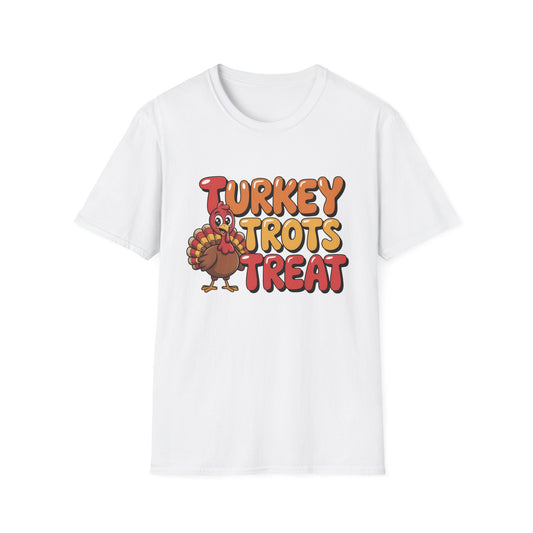 Thanksgiving Turkey Trots Unisex Softstyle T-Shirt