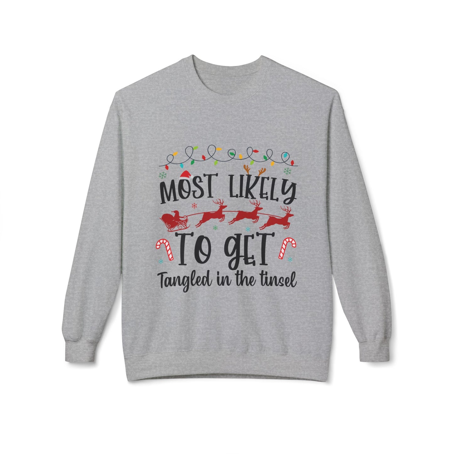 Tangled in Tinsel Crewneck Sweatshirt