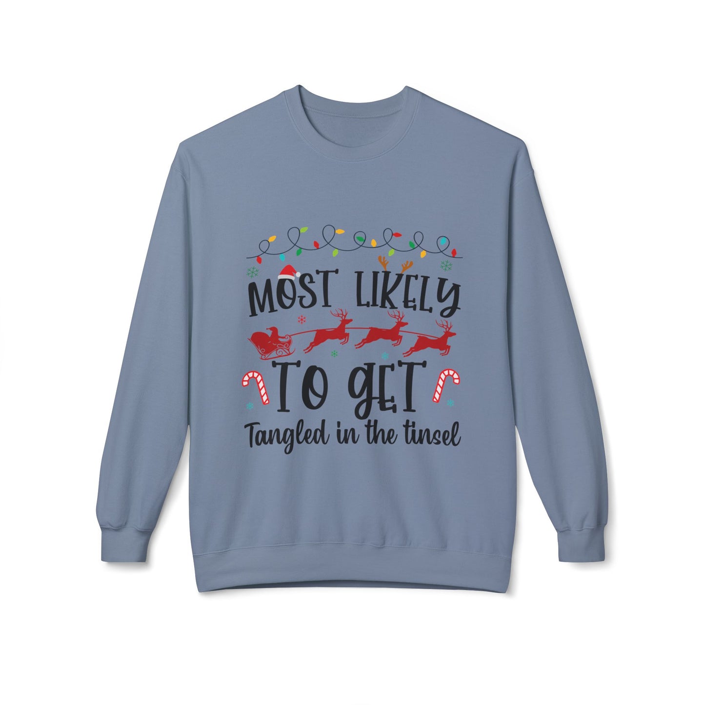 Tangled in Tinsel Crewneck Sweatshirt
