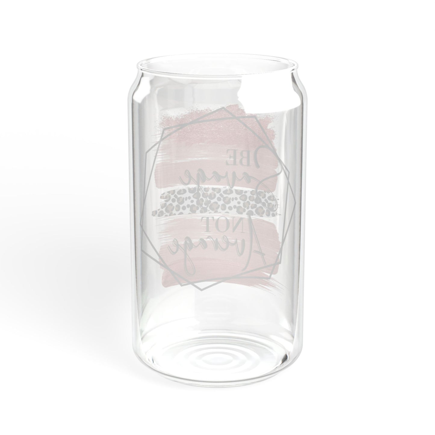 “Be Savage Not Average” Floral Straw Tumbler - 16oz Glass Sipper