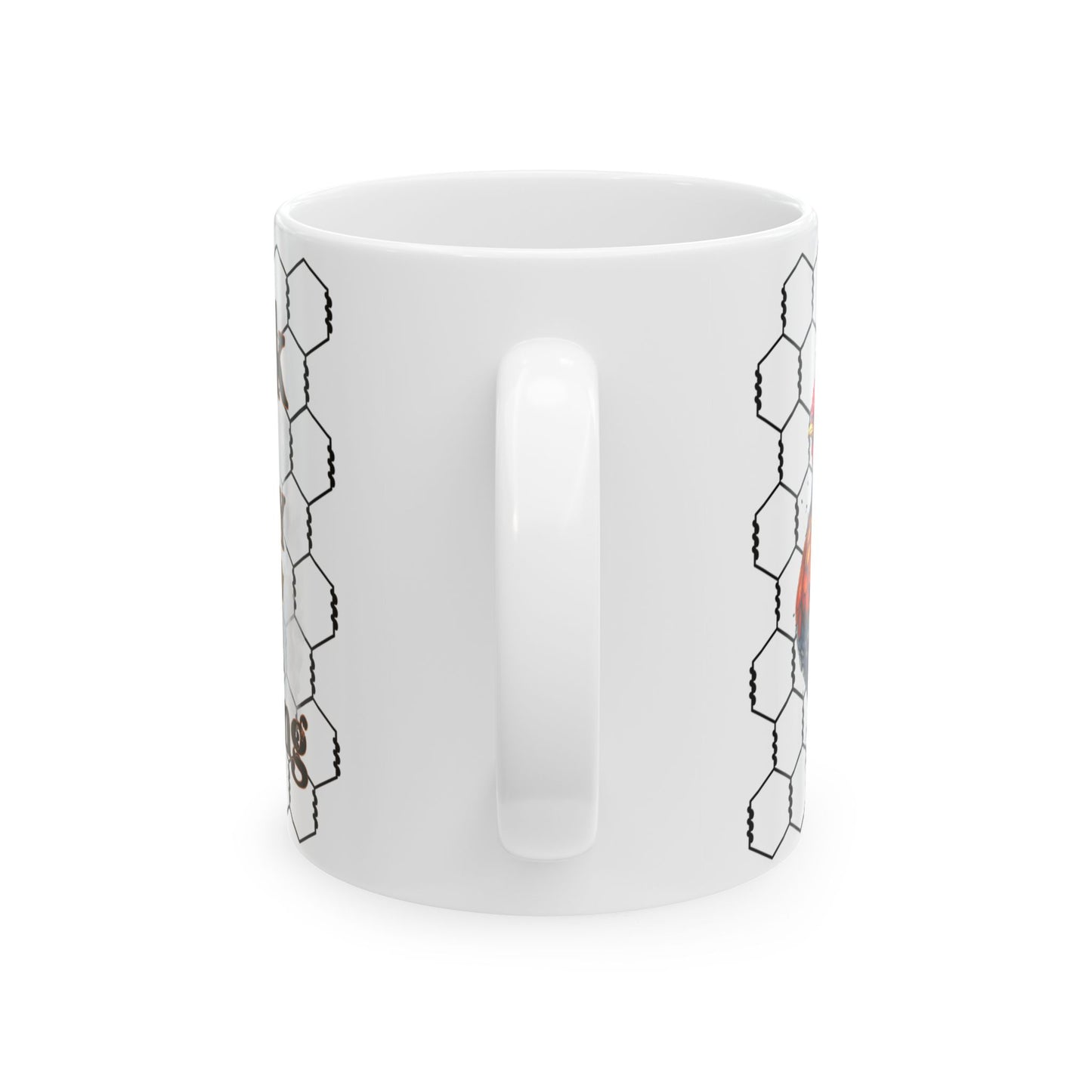 Rooster & Chicks Farmhouse Mug — "Cluck off, I'm on my coffee morning" Ceramic Coffee Cup (11oz, 15oz)