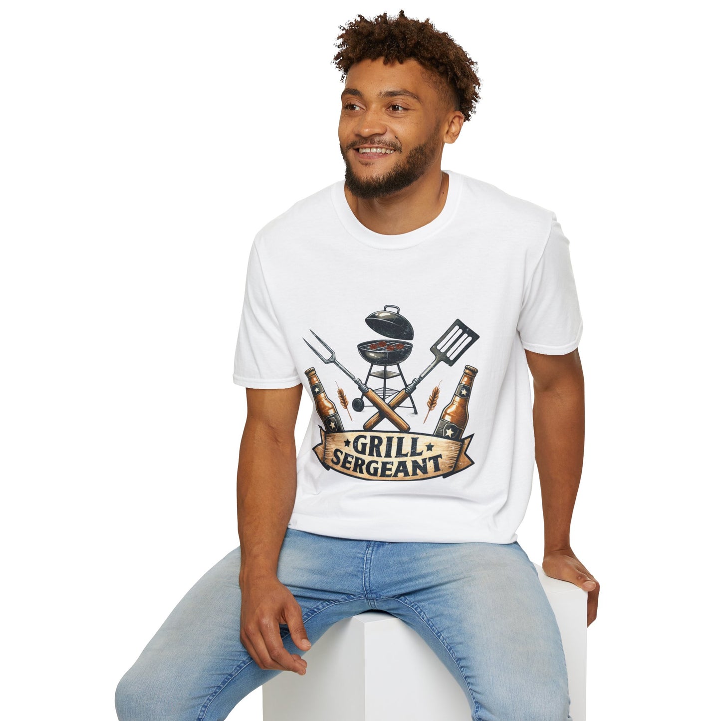 Grill Sergeant T‑Shirt — Funny BBQ Chef Shirt for Grill Lovers