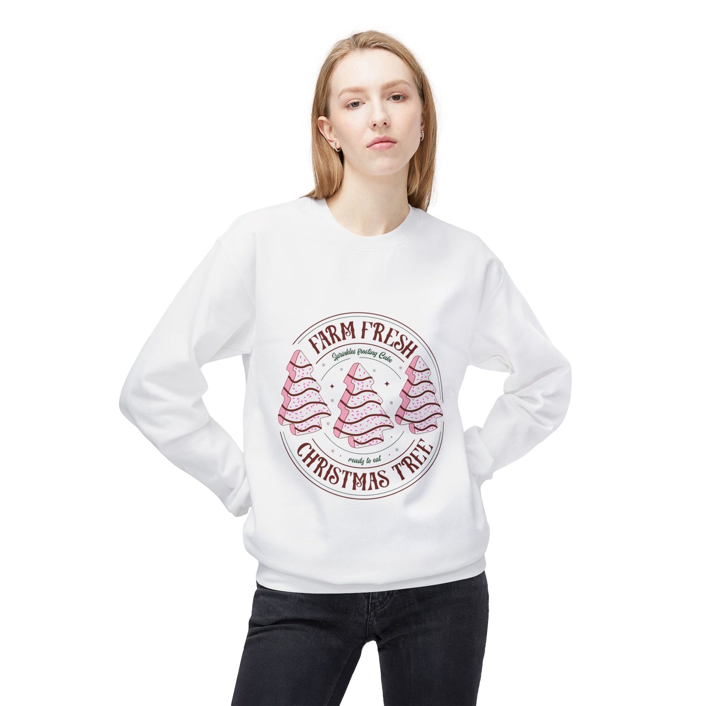 Farm Fresh Christmas Tree Crewneck Sweatshirt