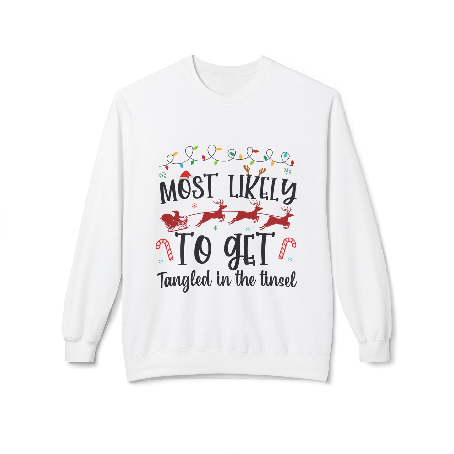 Tangled in Tinsel Crewneck Sweatshirt