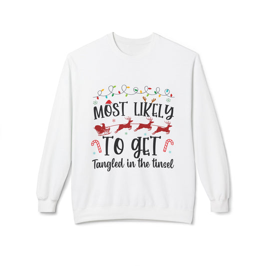Tangled in Tinsel Crewneck Sweatshirt