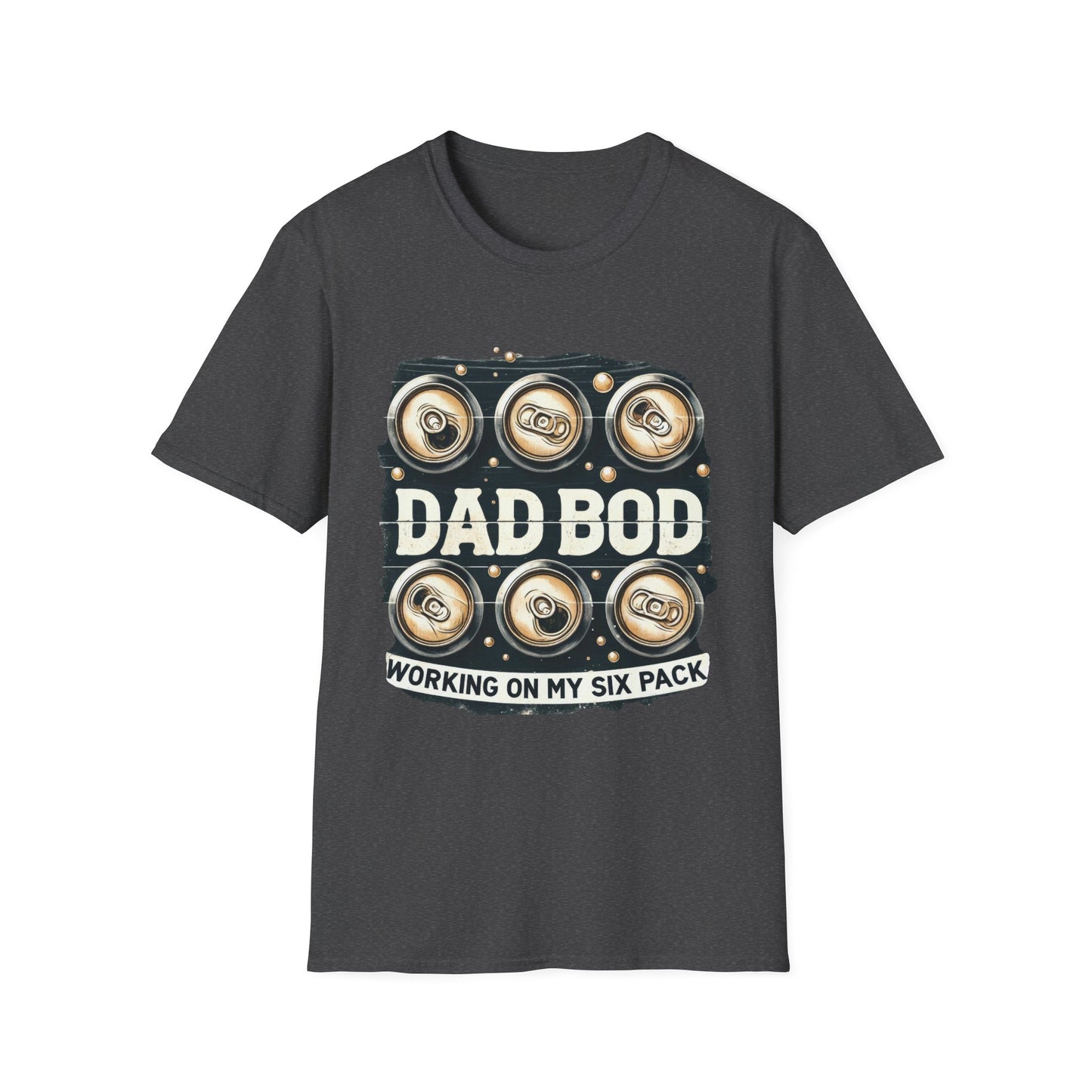 Dad Bod T-Shirt — "Dad Bod: Working On My Six Pack" Funny Fathers Day Tee