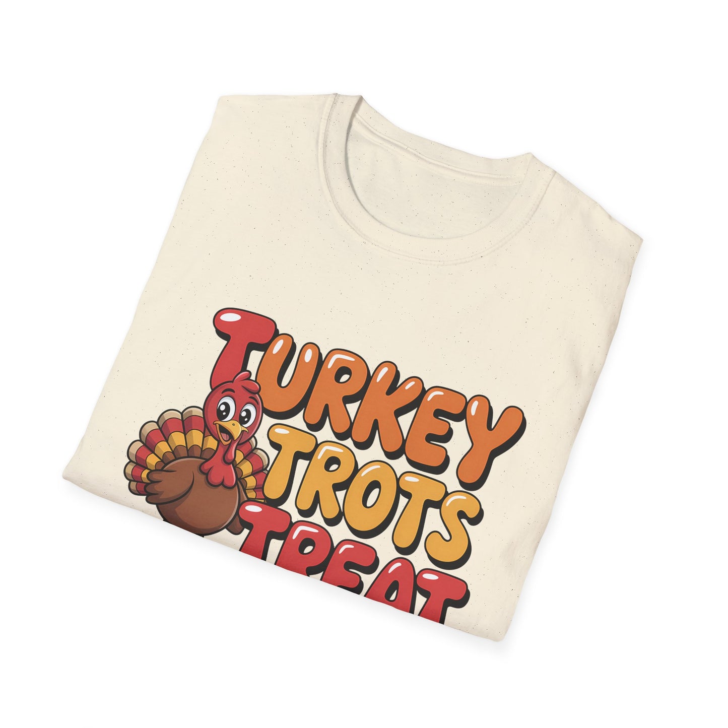 Thanksgiving Turkey Trots Unisex Softstyle T-Shirt