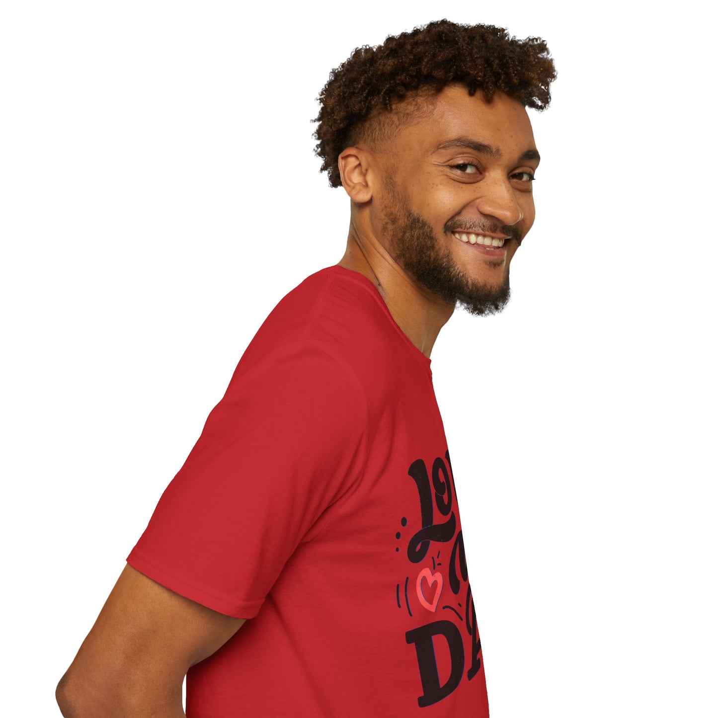 Love You Dad T-Shirt — Heart Dad Graphic Tee for Father’s Day