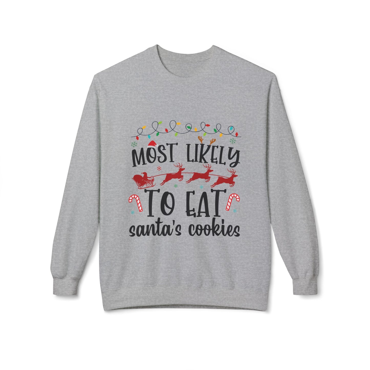 Est Santa's Cookies Crewneck Sweatshirt
