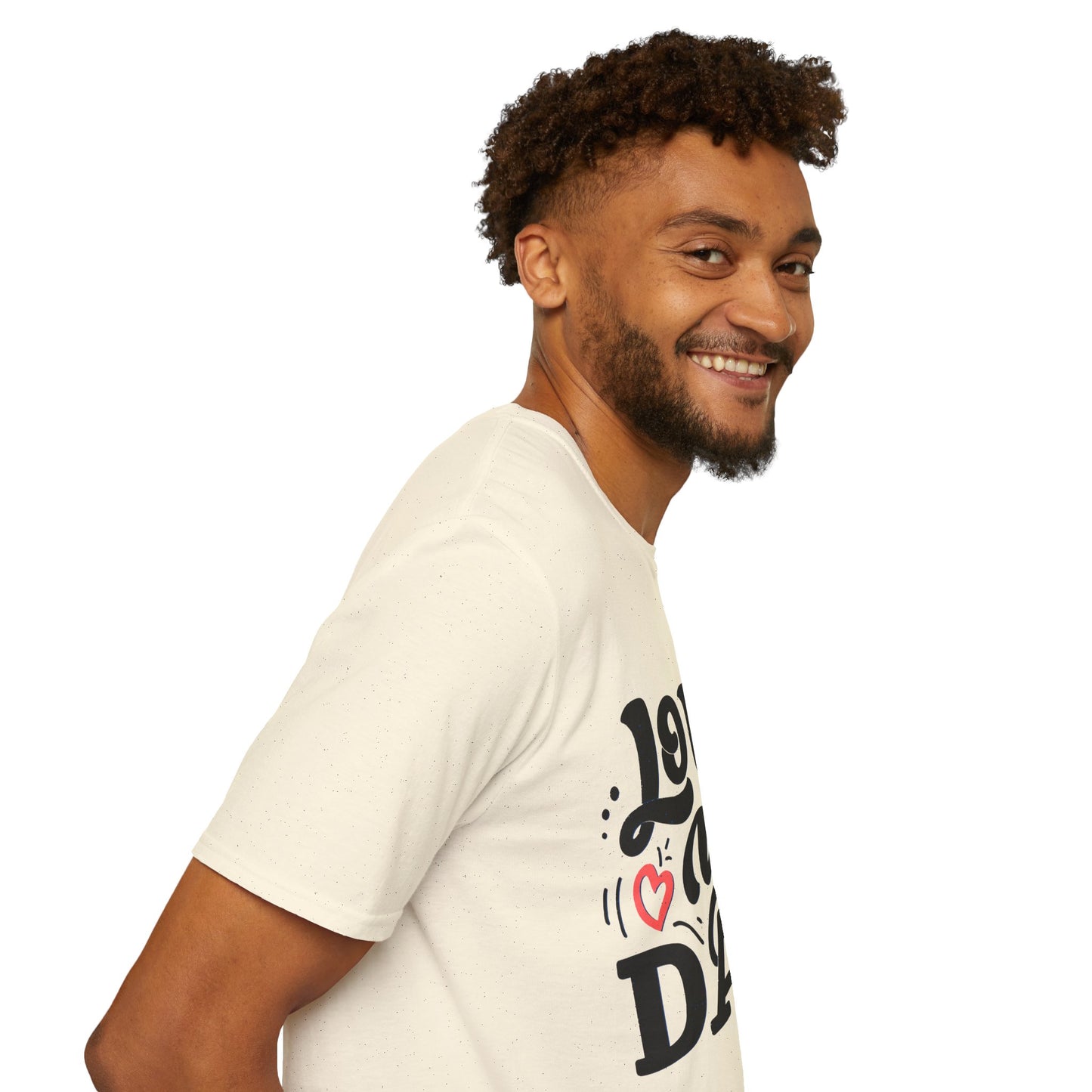 Love You Dad T-Shirt — Heart Dad Graphic Tee for Father’s Day