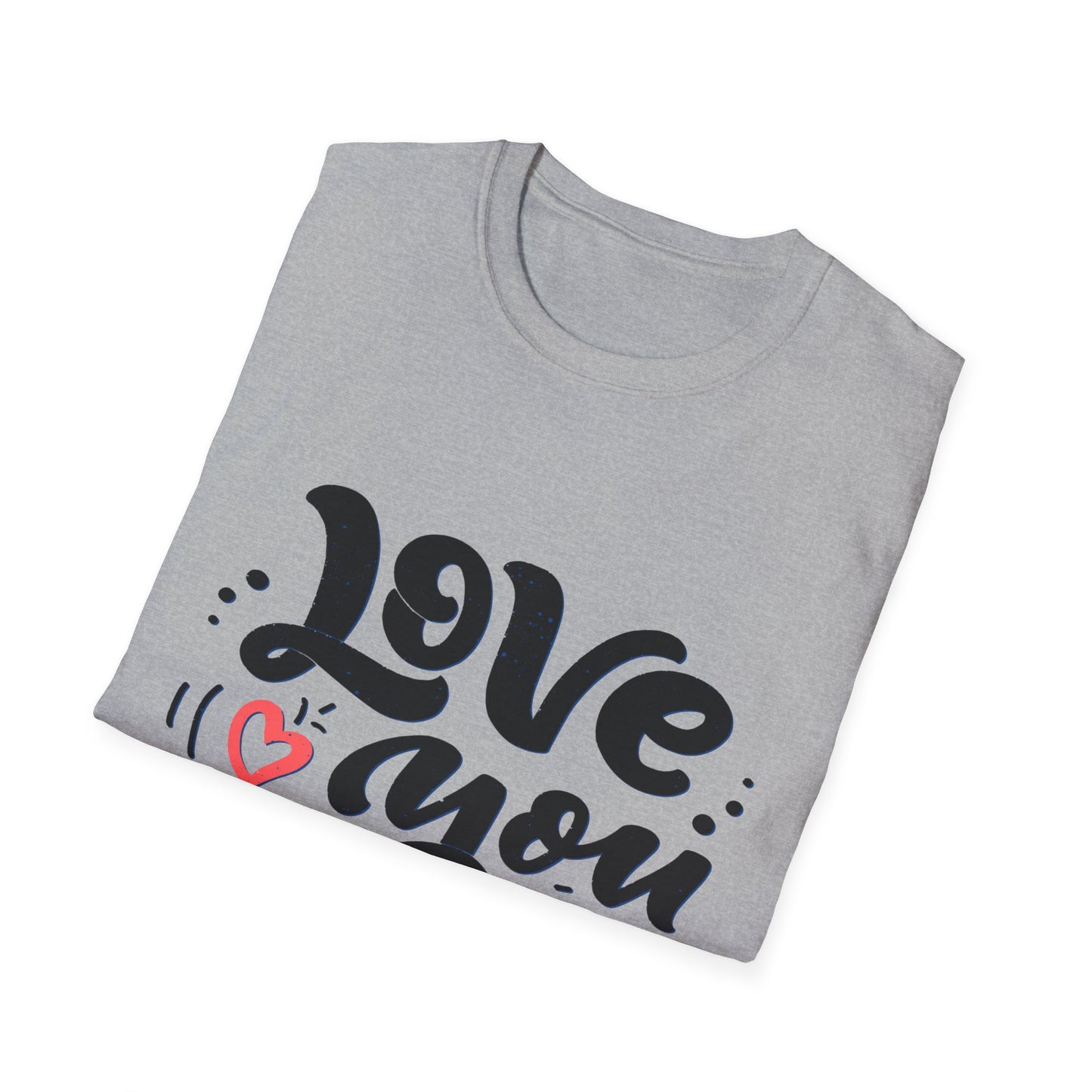 Love You Dad T-Shirt — Heart Dad Graphic Tee for Father’s Day