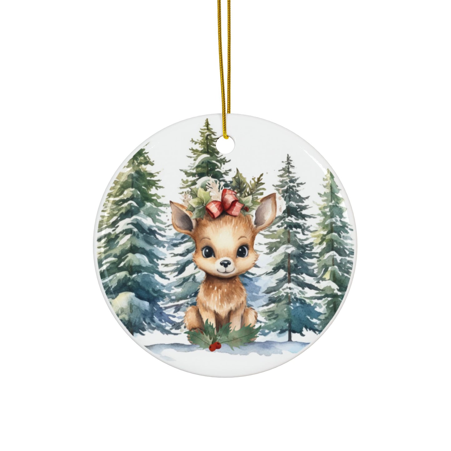 Baby Dear Ceramic Ornaments - 2-Sided Print