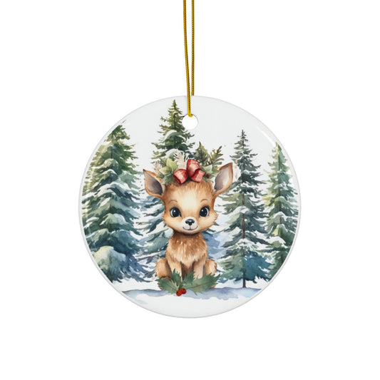Baby Dear Ceramic Ornaments - 2-Sided Print