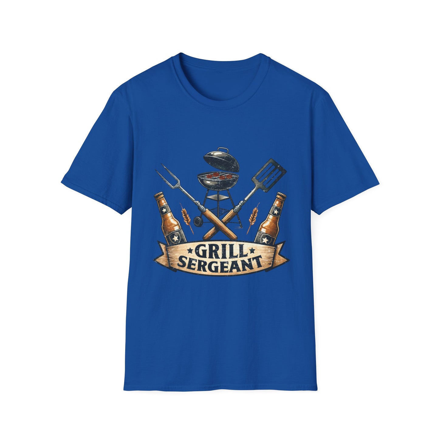 Grill Sergeant T‑Shirt — Funny BBQ Chef Shirt for Grill Lovers