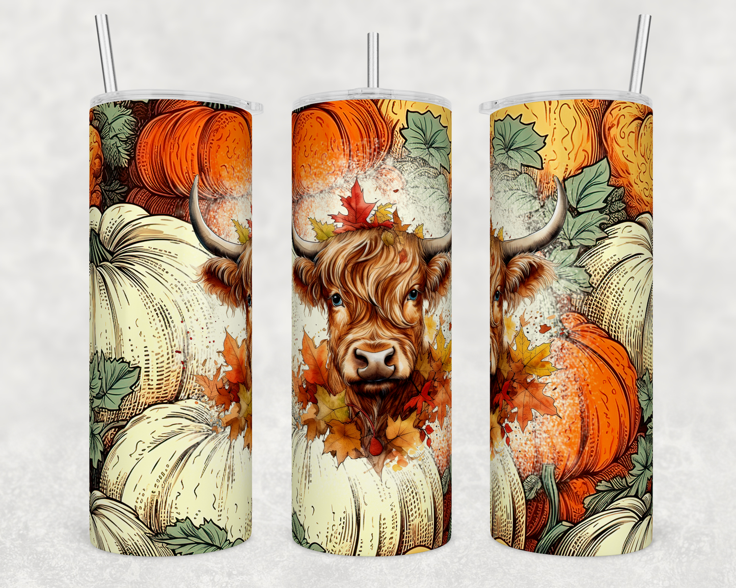 Fall Highland Cow