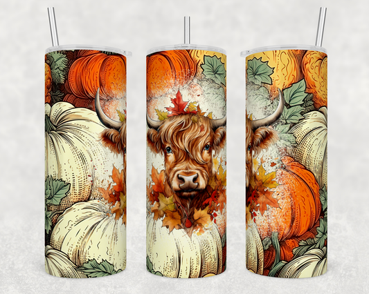 Fall Highland Cow
