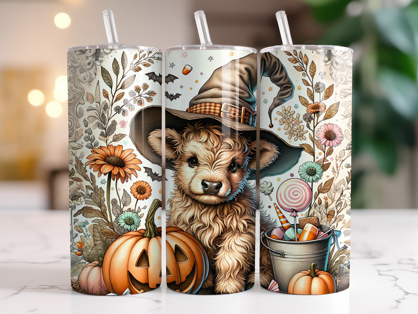 Retro Highland Witchy Cow