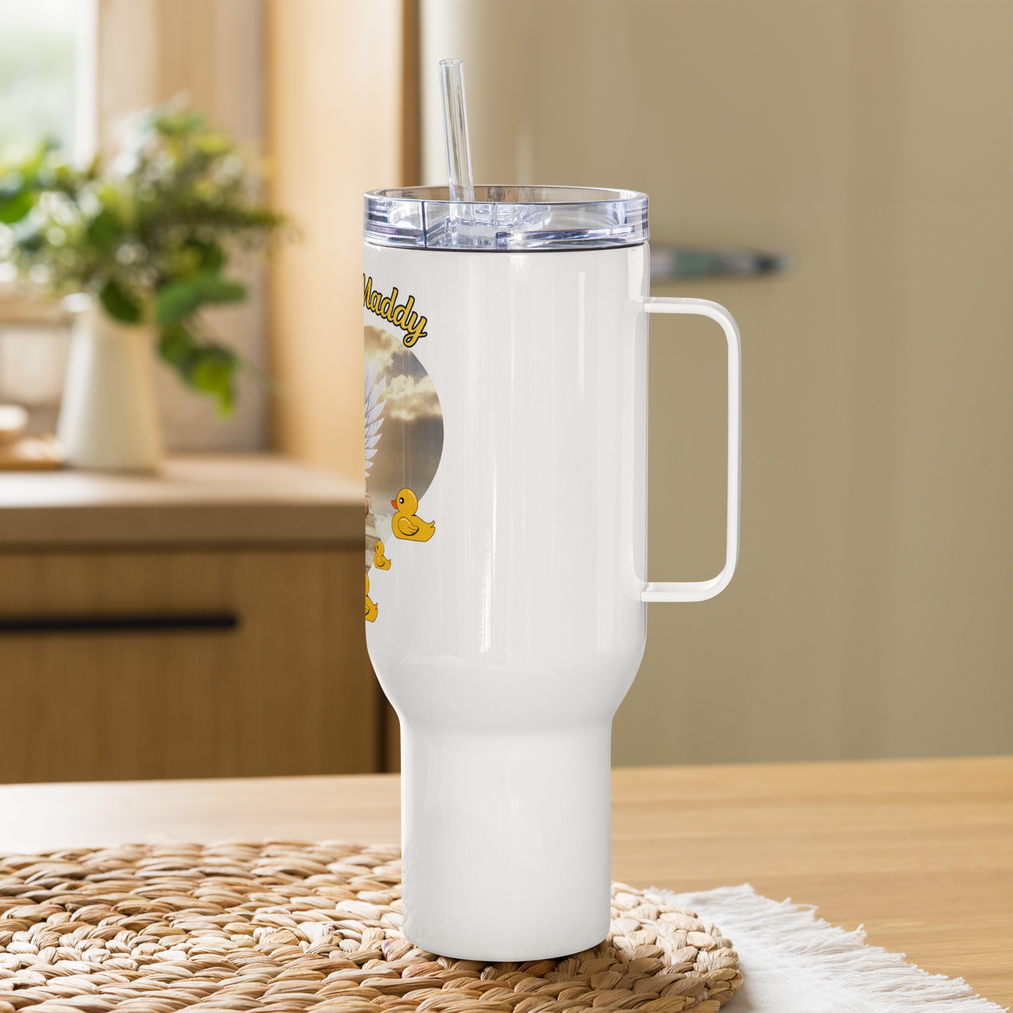 #JusticeForMaddy Travel mug with a handle